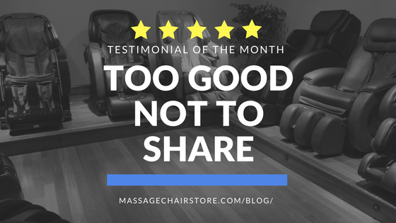 Testimonial of the Month: Too Good Not to Share!