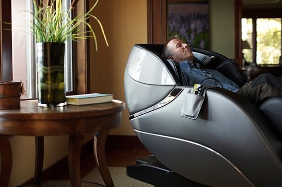 Vegan Leather Heated Massage Chair