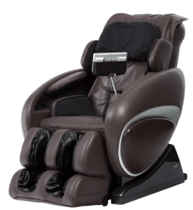 A profile image of a brown Osaki OS-4000 Zero Gravity massage chair. 