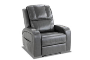 A-charcoal-gray-Bob-O-Pedic-Serene-Massage-Chair-recliner
