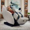 infinity_celebrity_beige_lifestyle_female_model_1000 x 1000 Infinity Celebrity Elite 4D Massage Chair - Greige/Beige