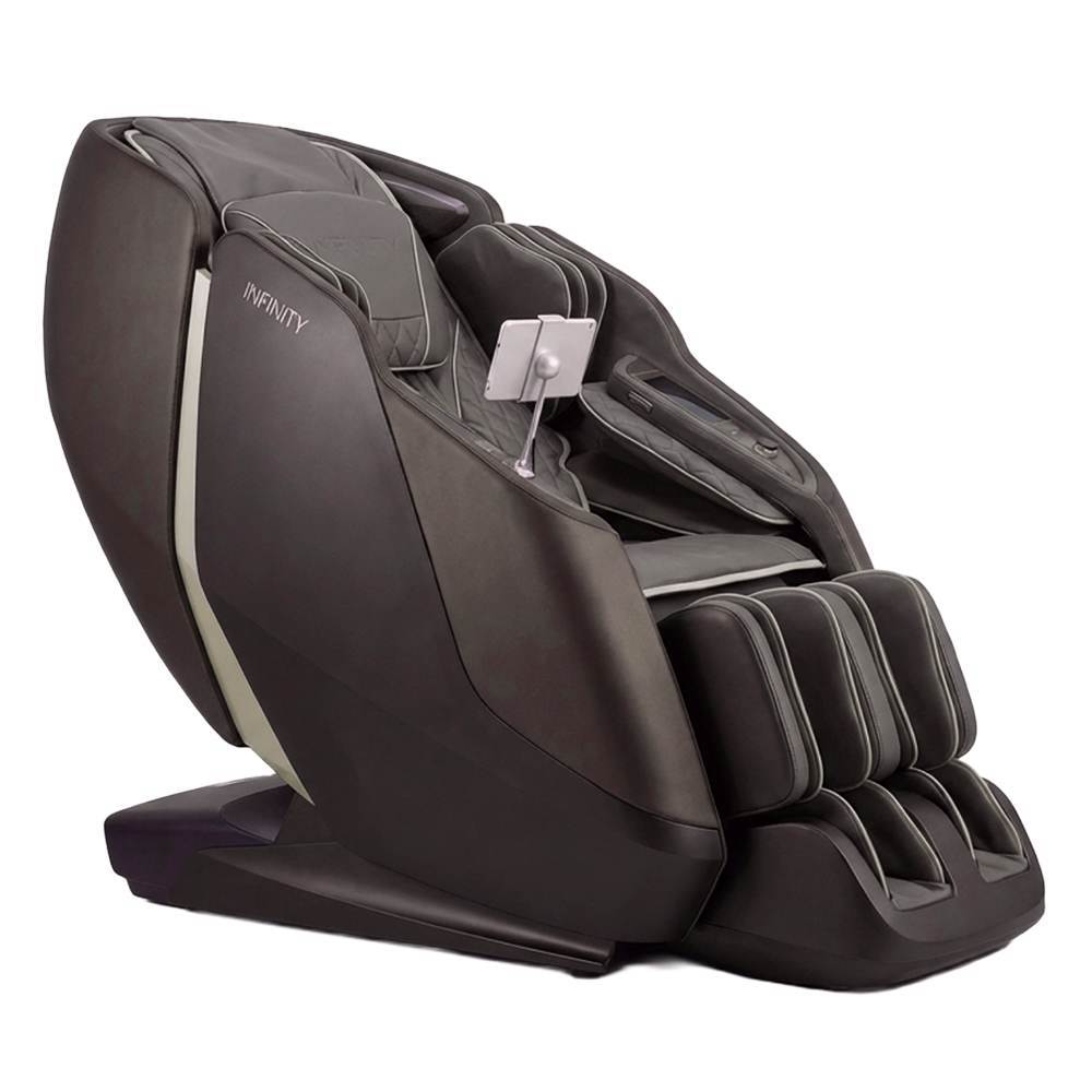 infinity_sensation_brown_right_hero_1000 x 1000 Infinity Sensation 4D DualFlex Massage Chair - Dark Brown/Dark Gray