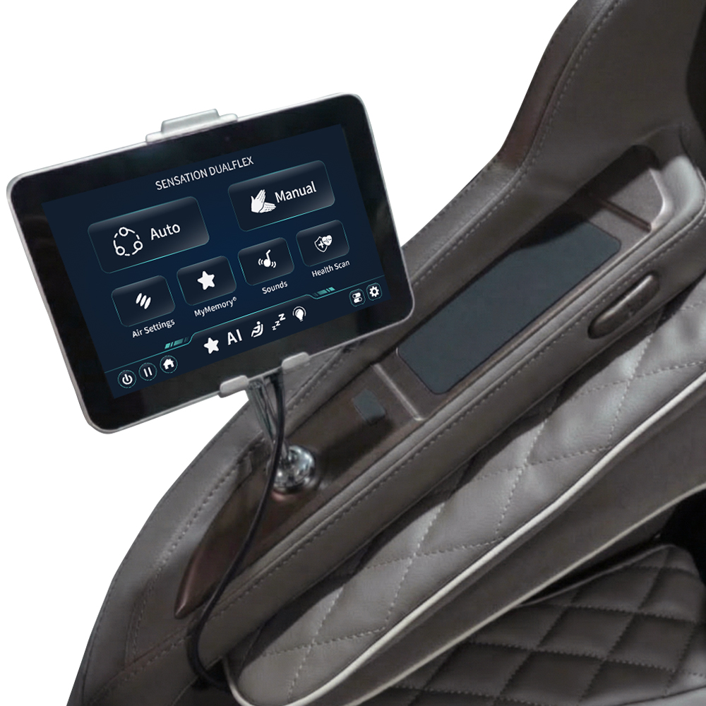 infinity_sensation_brown_tablet_1000 x 1000 Infinity Sensation 4D DualFlex Massage Chair