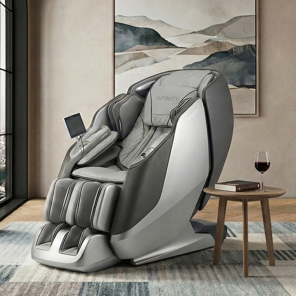 infinity_sensation_silver_lifestyle2_1000 x 1000 Infinity Sensation 4D DualFlex Massage Chair